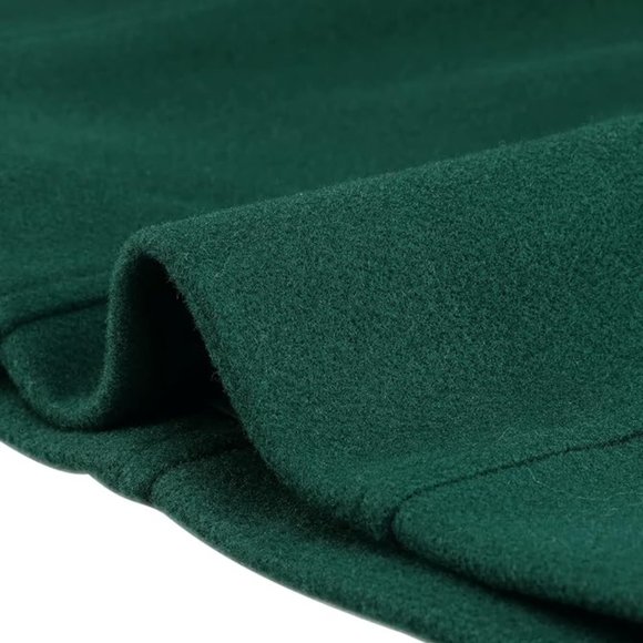 Allegra K Women's Stand Collar Double Breasted Slant Pockets Trendy Outwear - Picture 4 of 6